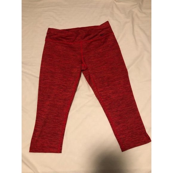 Nike Pants - !SOLD! Large Nike Red Capris Women